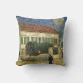 ヴィンセント・ヴァン・ゴッホ – ホワイトハウス・アット・ナイト クッション (正面)