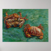 ヴィンセント・ヴァン・ゴッホ・ポスターによる2匹のカニ ポスター (正面)