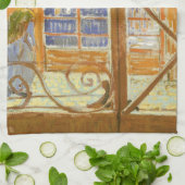 ヴィンセント・ヴァン・ゴッホ – ポーク・ブッチャーのショーウィンドウ キッチンタオル (折り畳み)