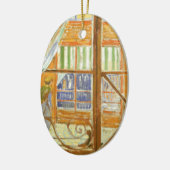 ヴィンセント・ヴァン・ゴッホ – ポーク・ブッチャーのショーウィンドウ セラミックオーナメント (左)