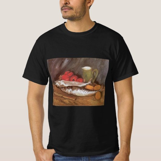 ヴィンセント・ヴァン・ゴッホ - マグロ、レモン、トマト Tシャツ (正面)
