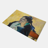 ヴィンセント・ヴァン・ゴッホ – マダム・ギヌーポートレート ドアマット (アングル)