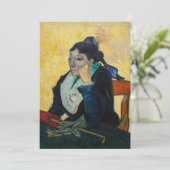 ヴィンセント・ヴァン・ゴッホ – マダム・ギヌーポートレート 招待状 (スタンド正面)