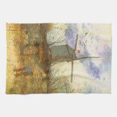 ヴィンセント・ヴァン・ゴッホ - ミューラン・ド・ラ・ギャレット、風車 キッチンタオル (横)