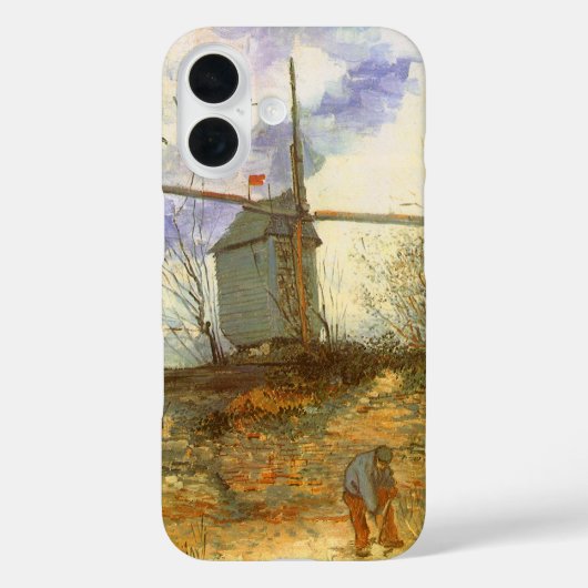 ヴィンセント・ヴァン・ゴッホ - ミューラン・ド・ラ・ギャレット、風車 Case-Mate iPhoneケース (裏面)
