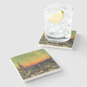 ヴィンセント・ヴァン・ゴッホ・ムーンライト風景 ストーンコースター (横)