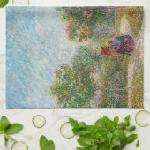 ヴィンセント・ヴァン・ゴッホ – モンマルテのガーデンと恋人 キッチンタオル (折り畳み)