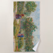 ヴィンセント・ヴァン・ゴッホ – モンマルテのガーデンと恋人 ビーチタオル (正面)