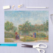 ヴィンセント・ヴァン・ゴッホ – モンマルテのガーデンと恋人 薄葉紙 (クラフト)