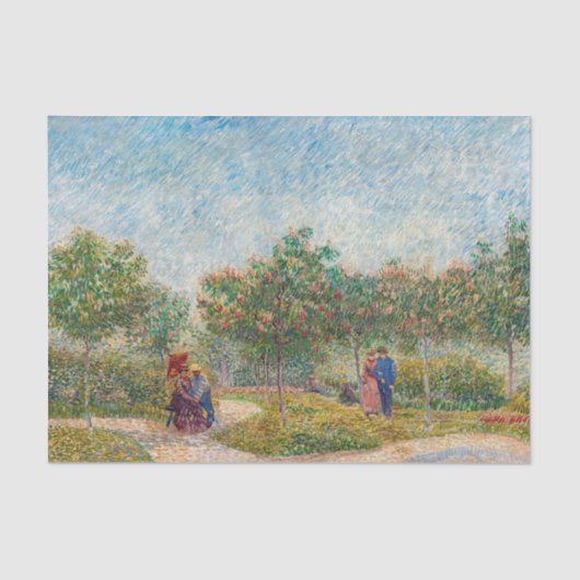 ヴィンセント・ヴァン・ゴッホ – モンマルテのガーデンと恋人 薄葉紙 (正面)