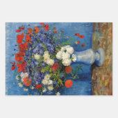 ヴィンセント・ヴァン・ゴッホ - ヤナギとヒナギクとケシの花の壺 ラッピングペーパーシート (正面)