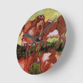 ヴィンセント・ヴァン・ゴッホ ラウンド壁時計 (傾斜)