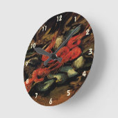 ヴィンセント・ヴァン・ゴッホ ラウンド壁時計 (傾斜)