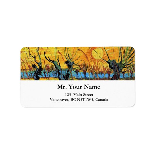 ヴィンセント・ヴァン・ゴッホ ラベル (正面)