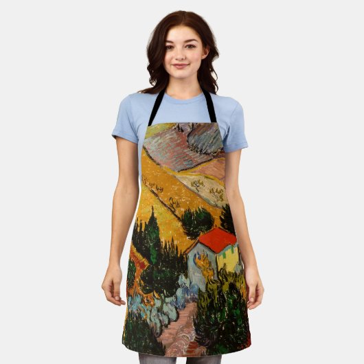 ヴィンセント・ヴァン・ゴッホ – ランドスケープ、ハウス、フローマン エプロン (着用した状態)