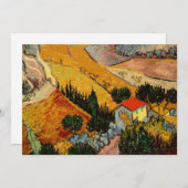 ヴィンセント・ヴァン・ゴッホ – ランドスケープ、ハウス、フローマン サンキューカード (正面/裏面)