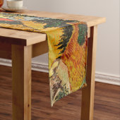 ヴィンセント・ヴァン・ゴッホ – ランドスケープ、ハウス、フローマン ショートテーブルランナー (インサイチュ)