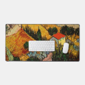 ヴィンセント・ヴァン・ゴッホ – ランドスケープ、ハウス、フローマン デスクマット (キーボード&マウス)