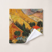 ヴィンセント・ヴァン・ゴッホ – ランドスケープ、ハウス、フローマン バスタオルセット (ウォッシュタオル)