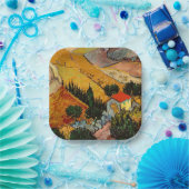 ヴィンセント・ヴァン・ゴッホ – ランドスケープ、ハウス、フローマン ペーパープレート (パーティー)