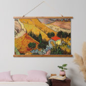 ヴィンセント・ヴァン・ゴッホ – ランドスケープ、ハウス、フローマン 吊り下げ型タペストリー (寝室)