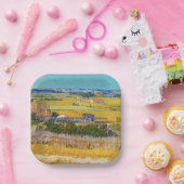 ヴィンセント・ヴァン・ゴッホ - ラ・クラウの収穫 ペーパープレート (パーティー)