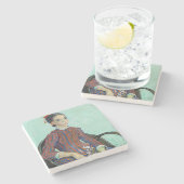 ヴィンセント・ヴァン・ゴッホ - ラ・ムスメ ストーンコースター (横)