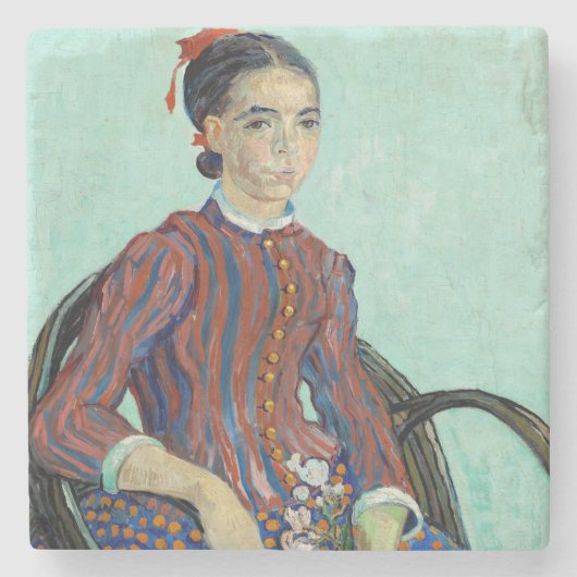 ヴィンセント・ヴァン・ゴッホ - ラ・ムスメ ストーンコースター (正面)