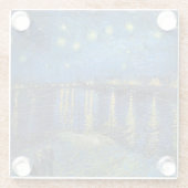 ヴィンセント・ヴァン・ゴッホ - ラ・ローヌの星月夜 ガラスコースター (裏面)