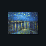 ヴィンセント・ヴァン・ゴッホ - ラ・ローヌの星月夜 キャンバスプリント<br><div class="desc">ラ・ローヌの星月夜 / Nuit etoilee sur le Rhone - ヴィンセント・ヴァン・ゴッホ、キャンバス上に油彩、1888年、アールス</div>