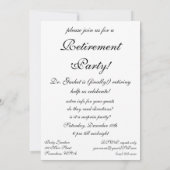 ヴィンセント・ヴァン・ゴッホ・リタイアメント博士ガチェット 招待状 (裏面)