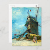 ヴィンセント・ヴァン・ゴッホ・ル・ムーランデラガレット ポストカード (正面/裏面)