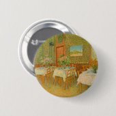 ヴィンセント・ヴァン・ゴッホ – レストランのインテリア 缶バッジ (正面&裏面)