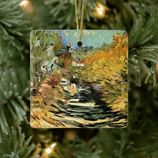 ヴィンセント・ヴァン・ゴッホ・ロードSaint-Remy，女性姿 セラミックオーナメント (ツリー)