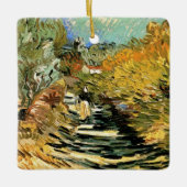 ヴィンセント・ヴァン・ゴッホ・ロードSaint-Remy，女性姿 セラミックオーナメント (正面)