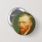 ヴィンセント・ヴァン・ゴッホ – ヴァン・ゴッホ・セルフ・ポートレート 缶バッジ (正面&裏面)