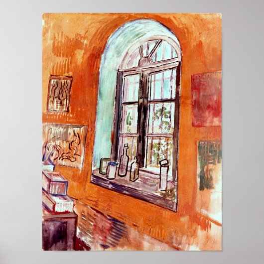 ヴィンセント・ヴァン・ゴッホ – ヴィンセント・スタジオの窓 ポスター (正面)