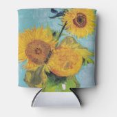 ヴィンセント・ヴァン・ゴッホ - 三本のひまわりが入った花瓶 缶クーラー (正面)