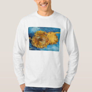 ヴィンセント・ヴァン・ゴッホ - 二本の切り花のひまわり Tシャツ