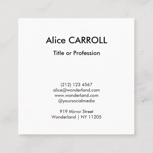 ヴィンセント・ヴァン・ゴッホ – 住宅と姿- QRコード スクエア名刺 (裏面)