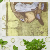 ヴィンセント・ヴァン・ゴッホ - 刈り取る少年 キッチンタオル (折り畳み)