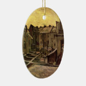 ヴィンセント・ヴァン・ゴッホ、古い家の裏庭、アントワープ セラミックオーナメント (右)