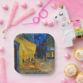 ヴィンセント・ヴァン・ゴッホ - 夜のカフェ・テラス ペーパープレート (パーティー)