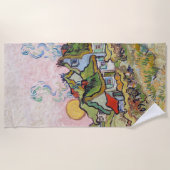 ヴィンセント・ヴァン・ゴッホ - 家と人物 ビーチタオル (正面)