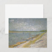 ヴィンセント・ヴァン・ゴッホ - 川と漕ぎ船の眺め (正面/裏面)