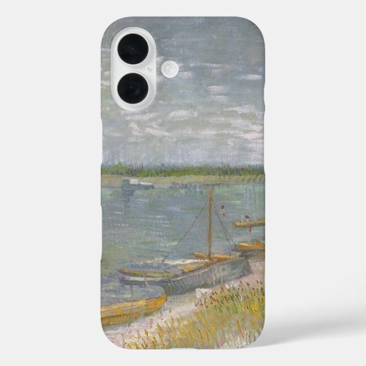ヴィンセント・ヴァン・ゴッホ - 川のほとりの漕ぎ船 Case-Mate iPhoneケース (裏面)