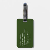 ヴィンセント・ヴァン・ゴッホ - 巨大なクジャクチョウ ラゲッジタグ (裏面縦)