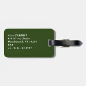 ヴィンセント・ヴァン・ゴッホ - 巨大なクジャクチョウ ラゲッジタグ (裏面横)