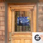 ヴィンセント・ヴァン・ゴッホ - 星の夜 ウィンドウサイン (ホームデコレーション)