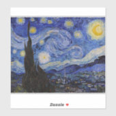 ヴィンセント・ヴァン・ゴッホ - 星の夜 シール (シート)